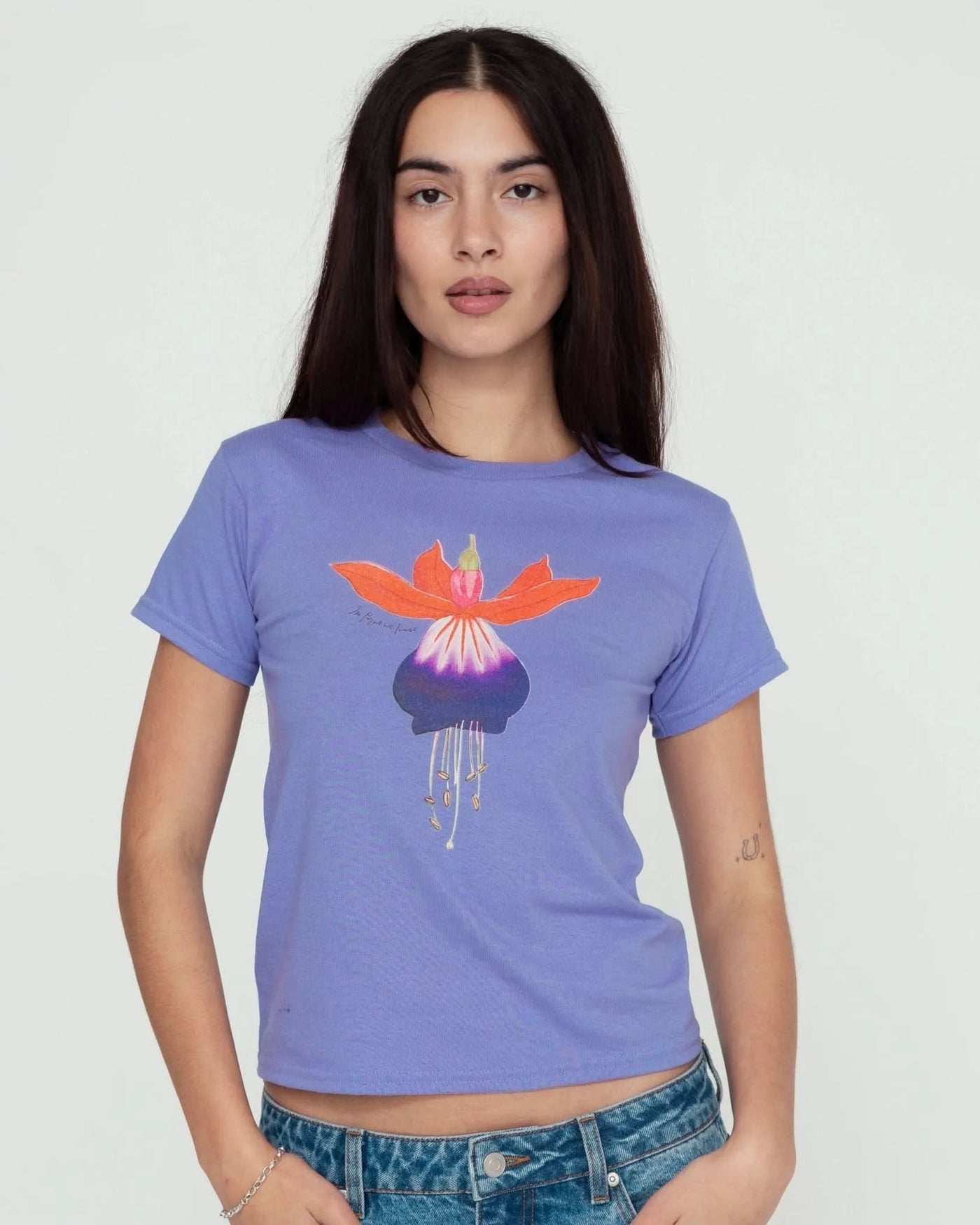 fuchsia baby tee - In Print We Trust