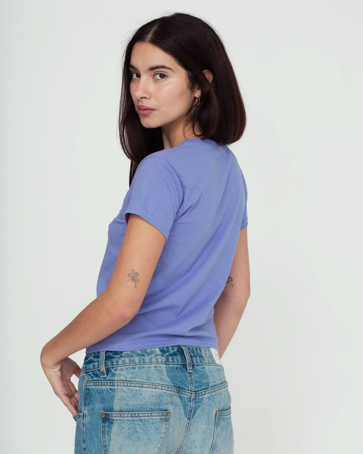 fuchsia baby tee - In Print We Trust
