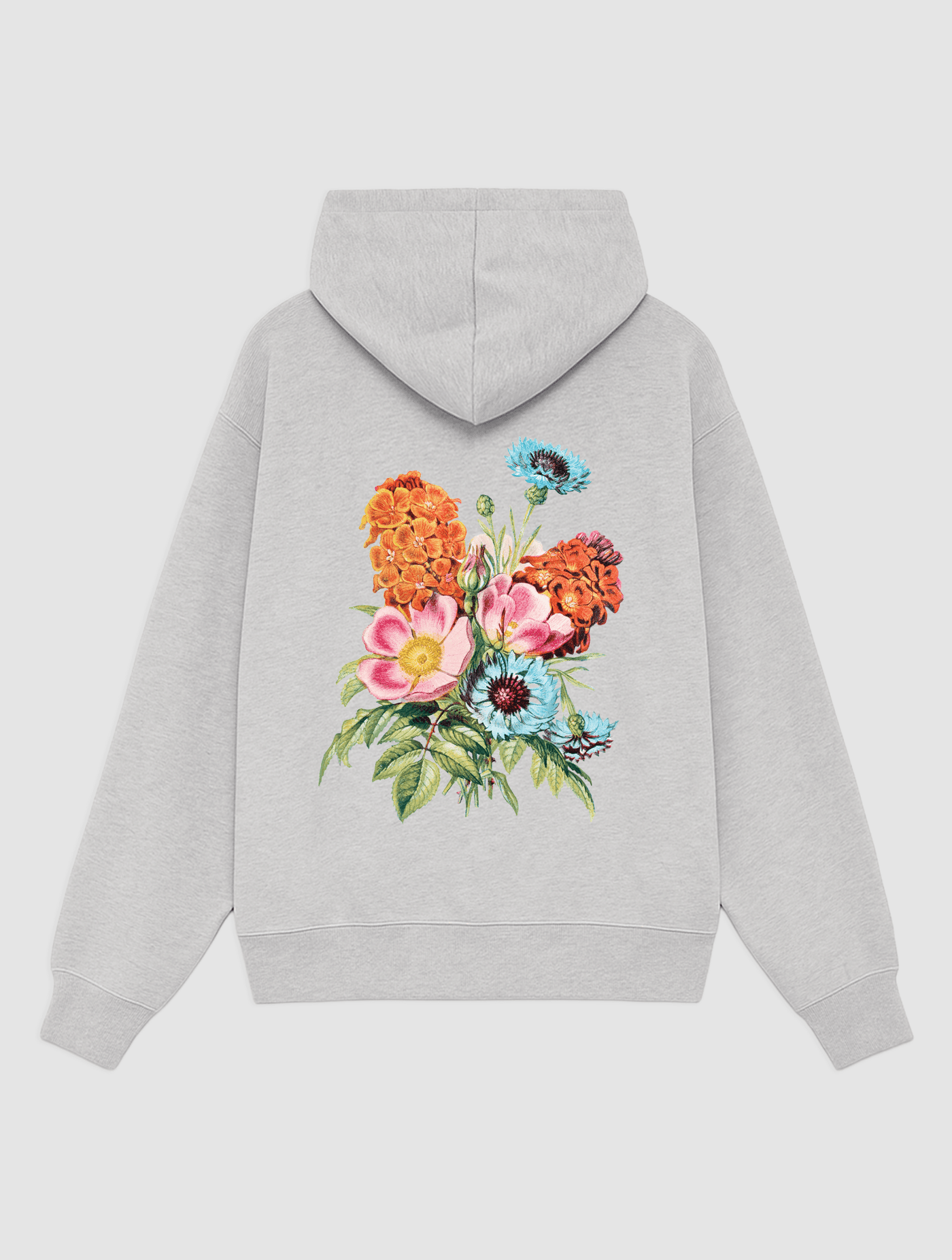 full bloom grey hoodie - In Print We Trust