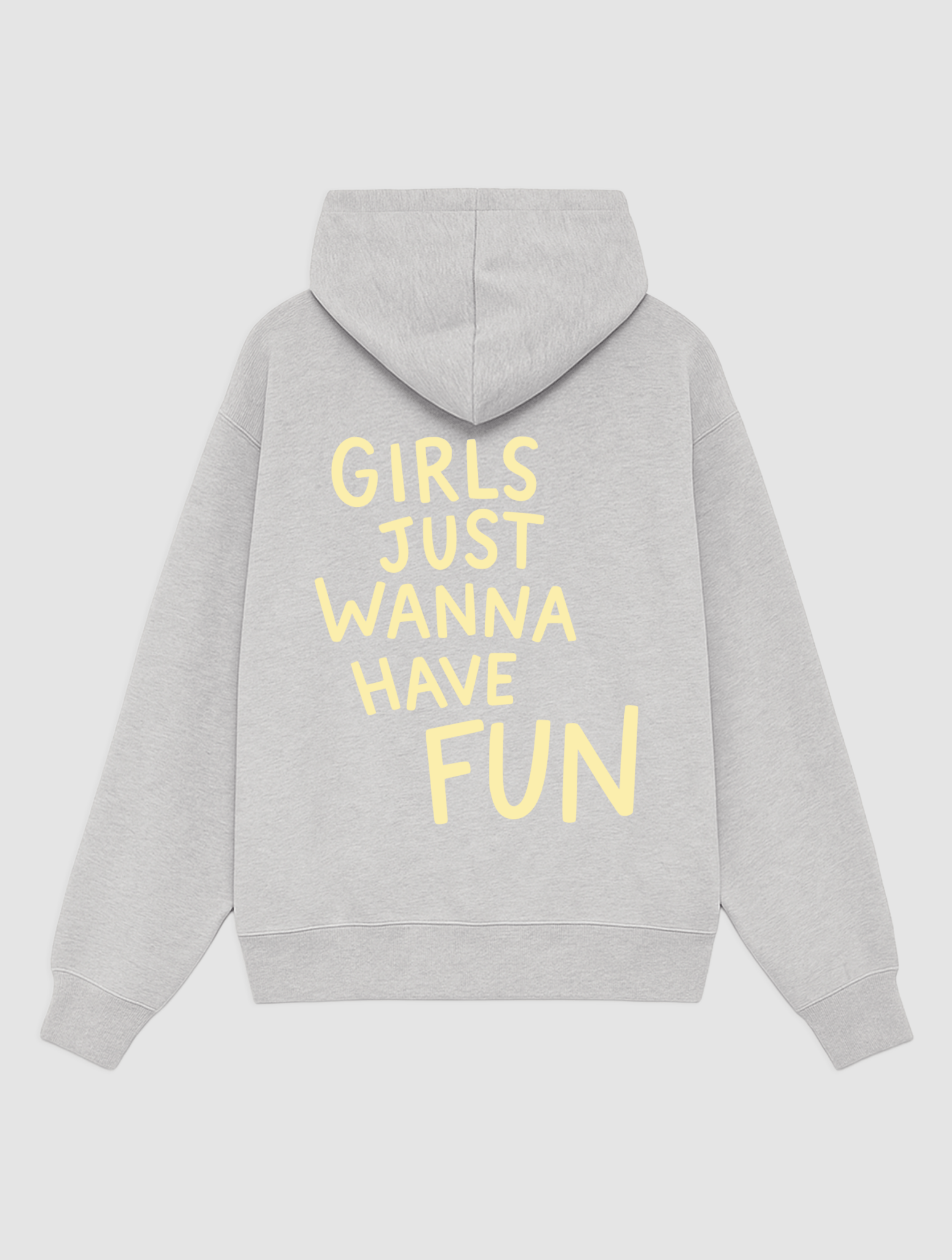 fun grey hoodie - In Print We Trust