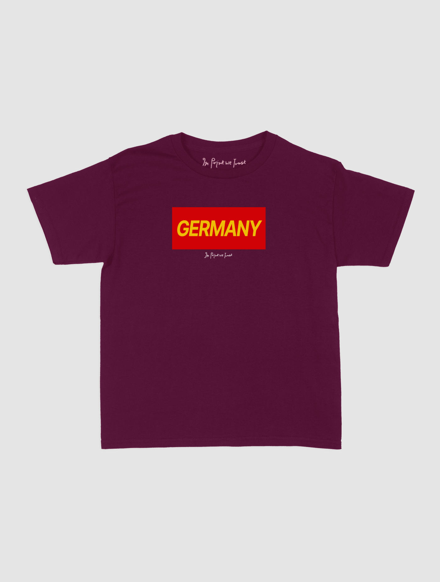 germany baby tee - In Print We Trust