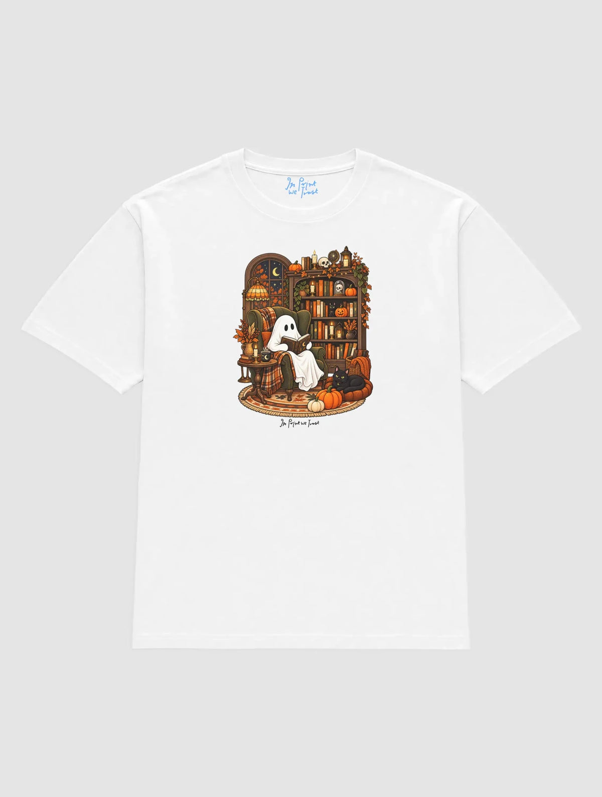 ghost reading book - In Print We Trust