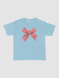 gingham baby tee