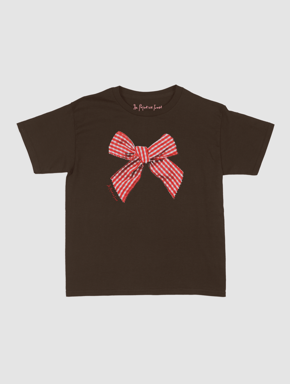 gingham baby tee