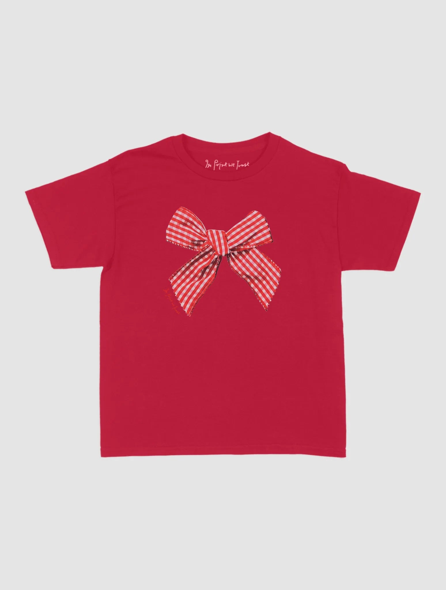 gingham baby tee - In Print We Trust