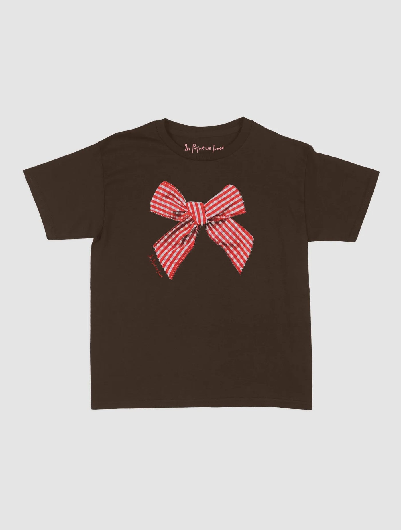gingham baby tee - In Print We Trust