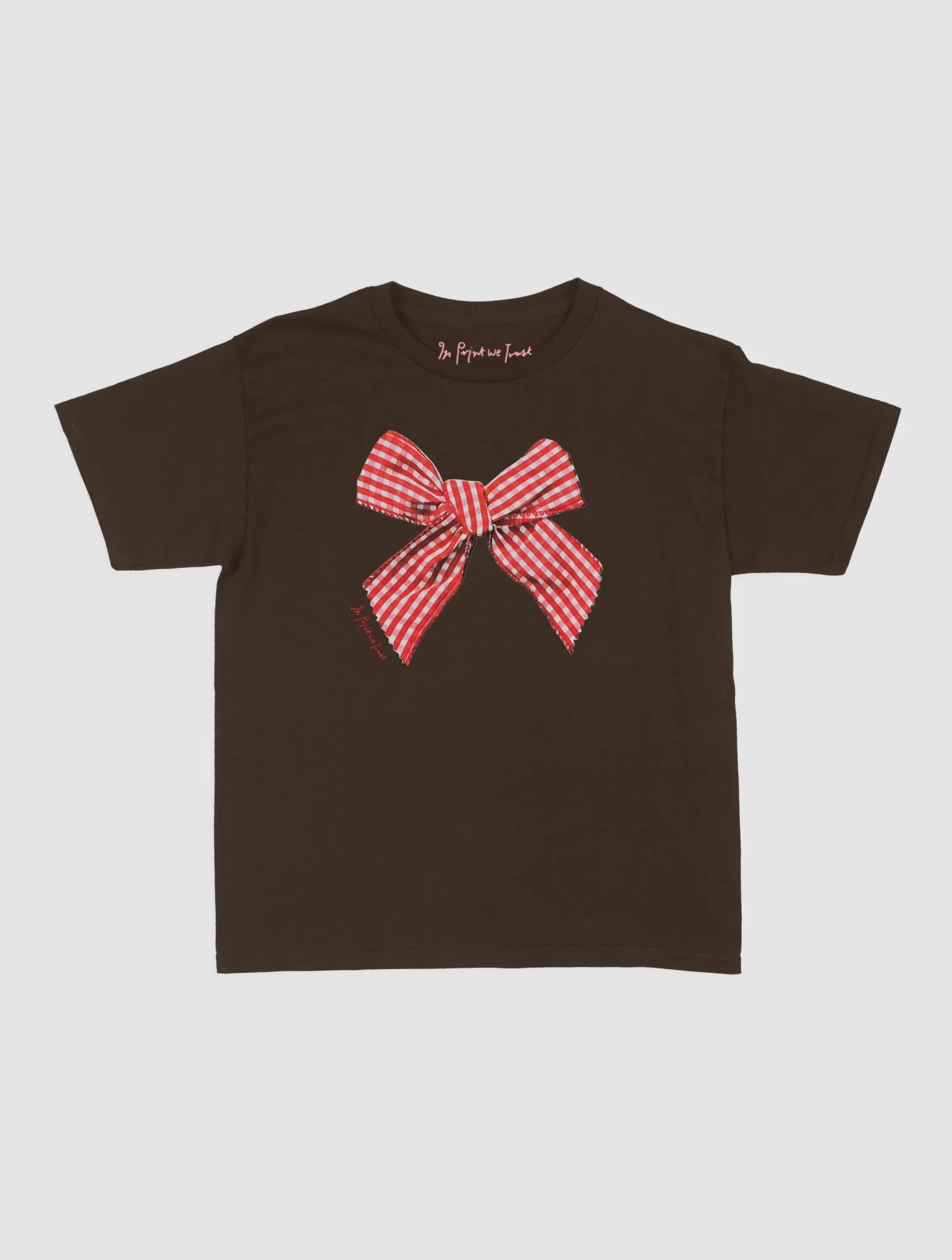 gingham baby tee - In Print We Trust