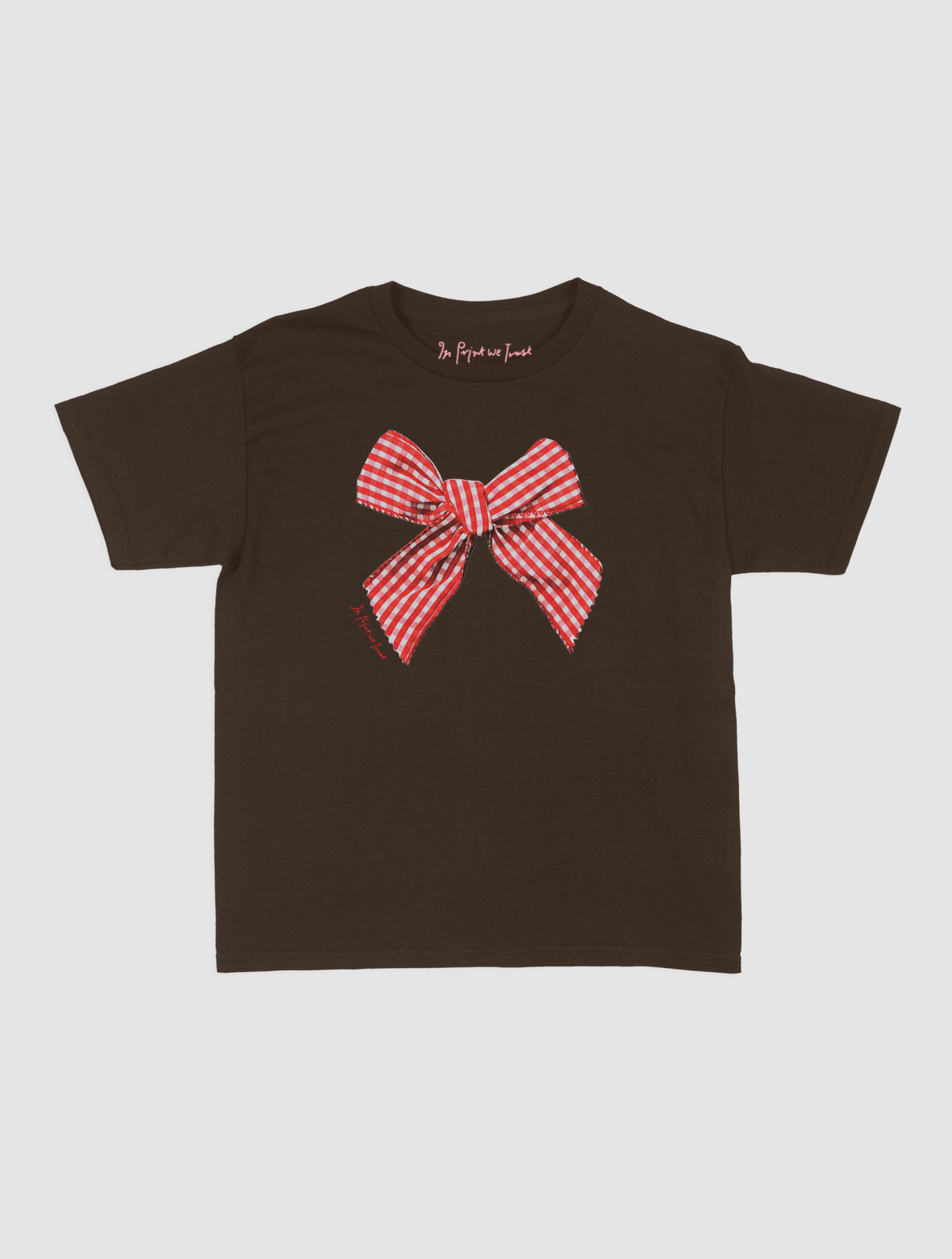 gingham baby tee - In Print We Trust