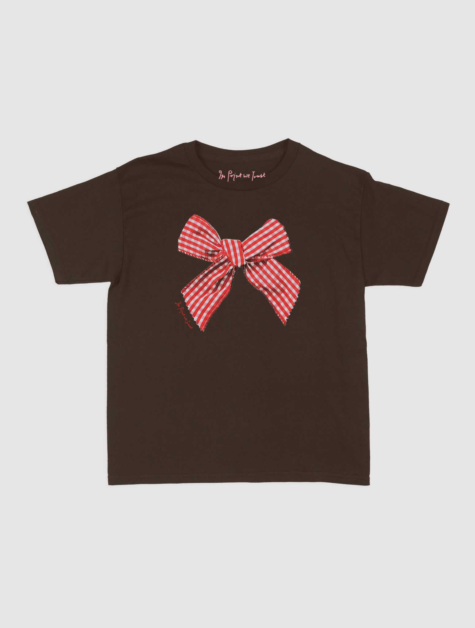 gingham baby tee - In Print We Trust