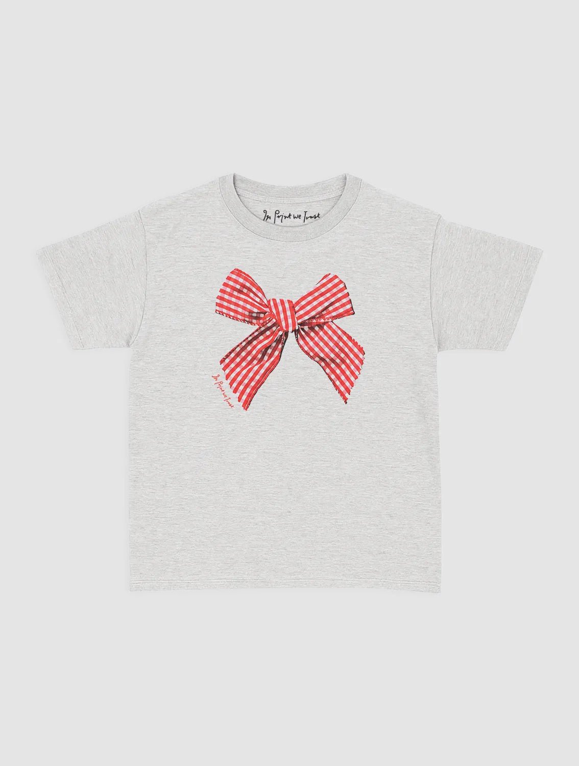 gingham baby tee - In Print We Trust