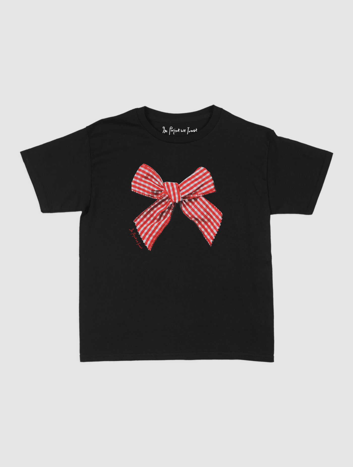 gingham baby tee - In Print We Trust