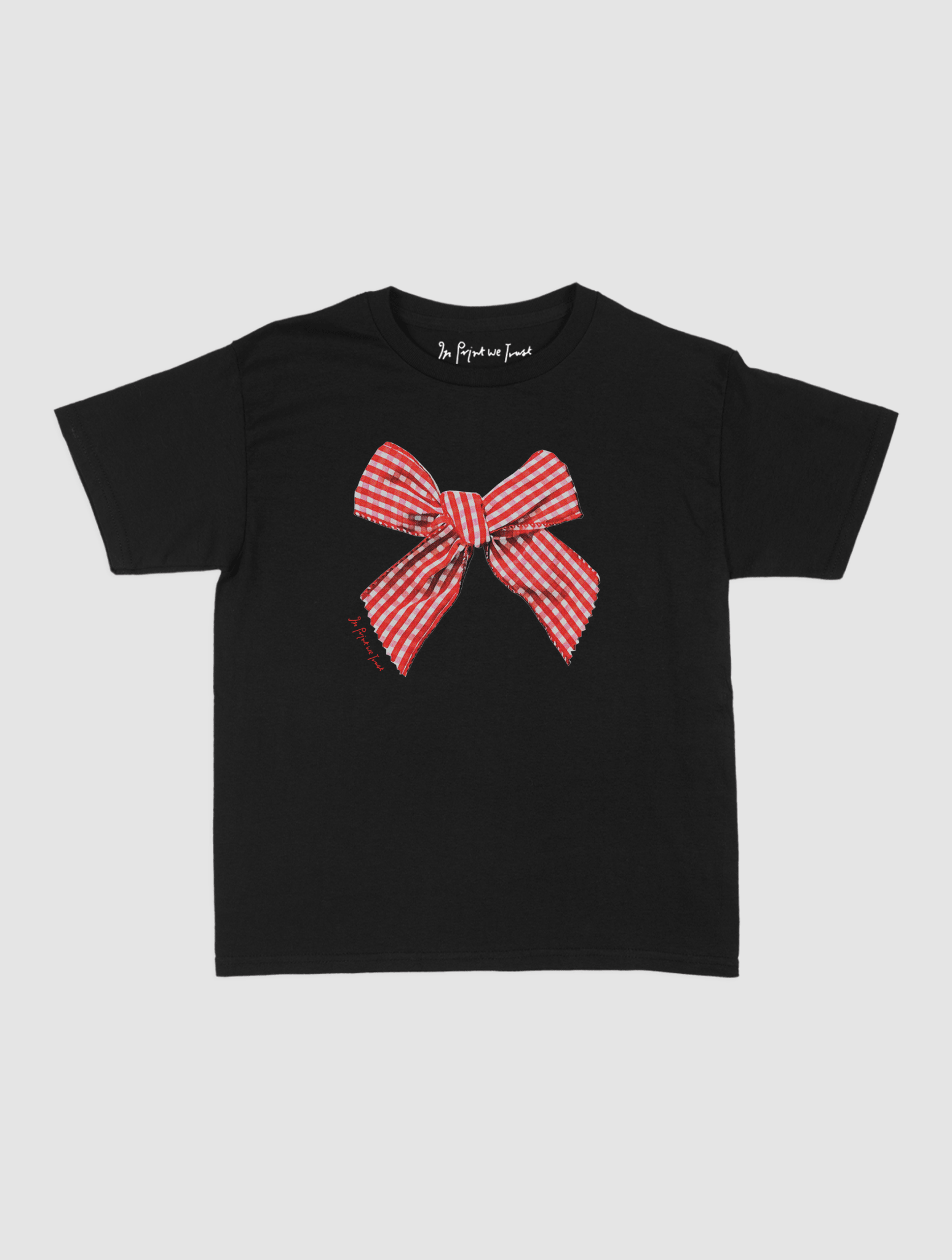 gingham baby tee - In Print We Trust