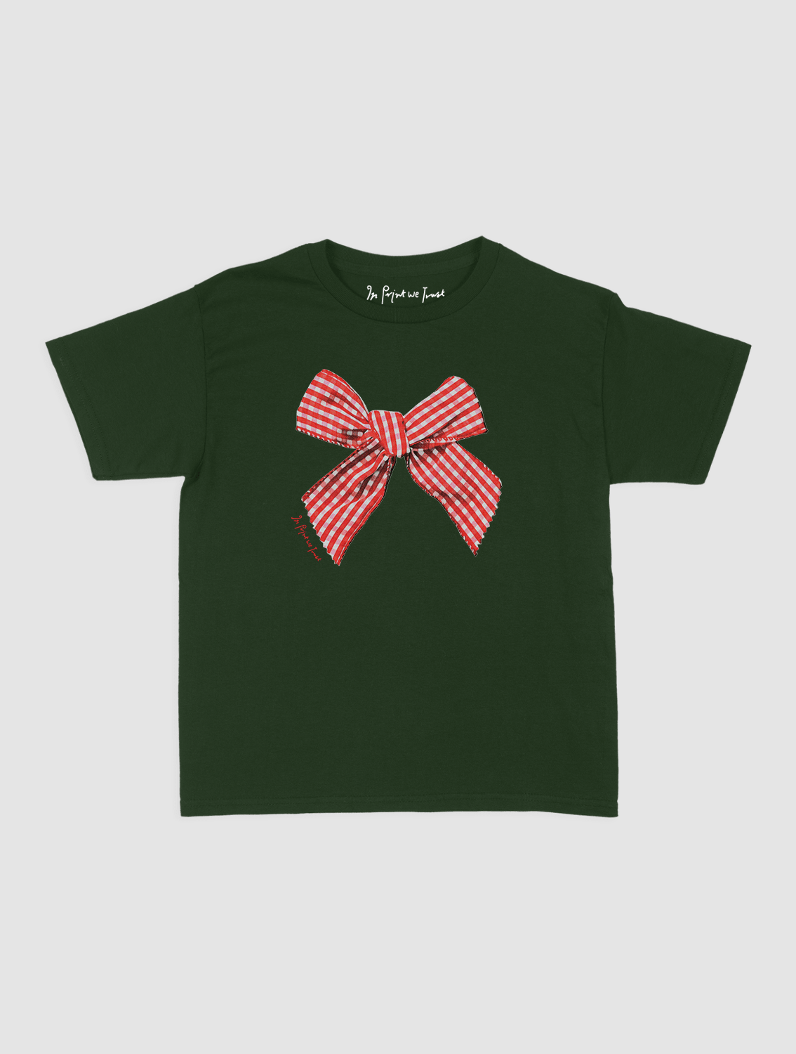 gingham baby tee - In Print We Trust