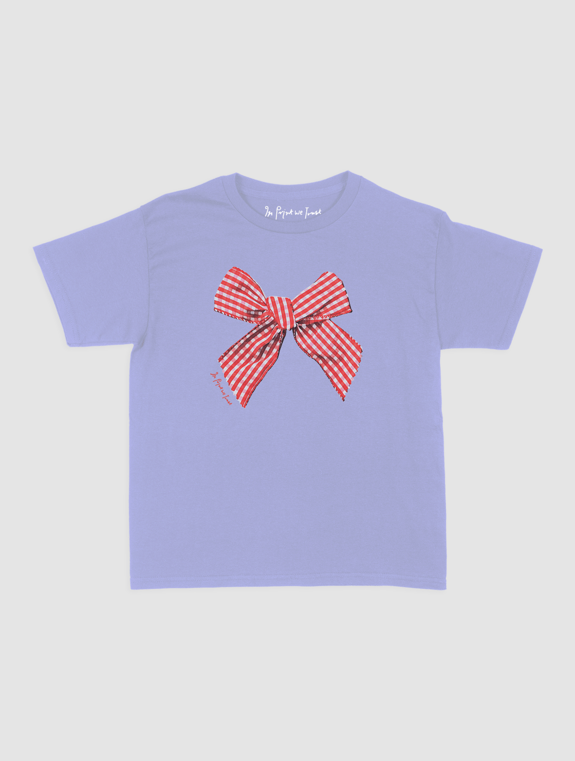 gingham baby tee - In Print We Trust