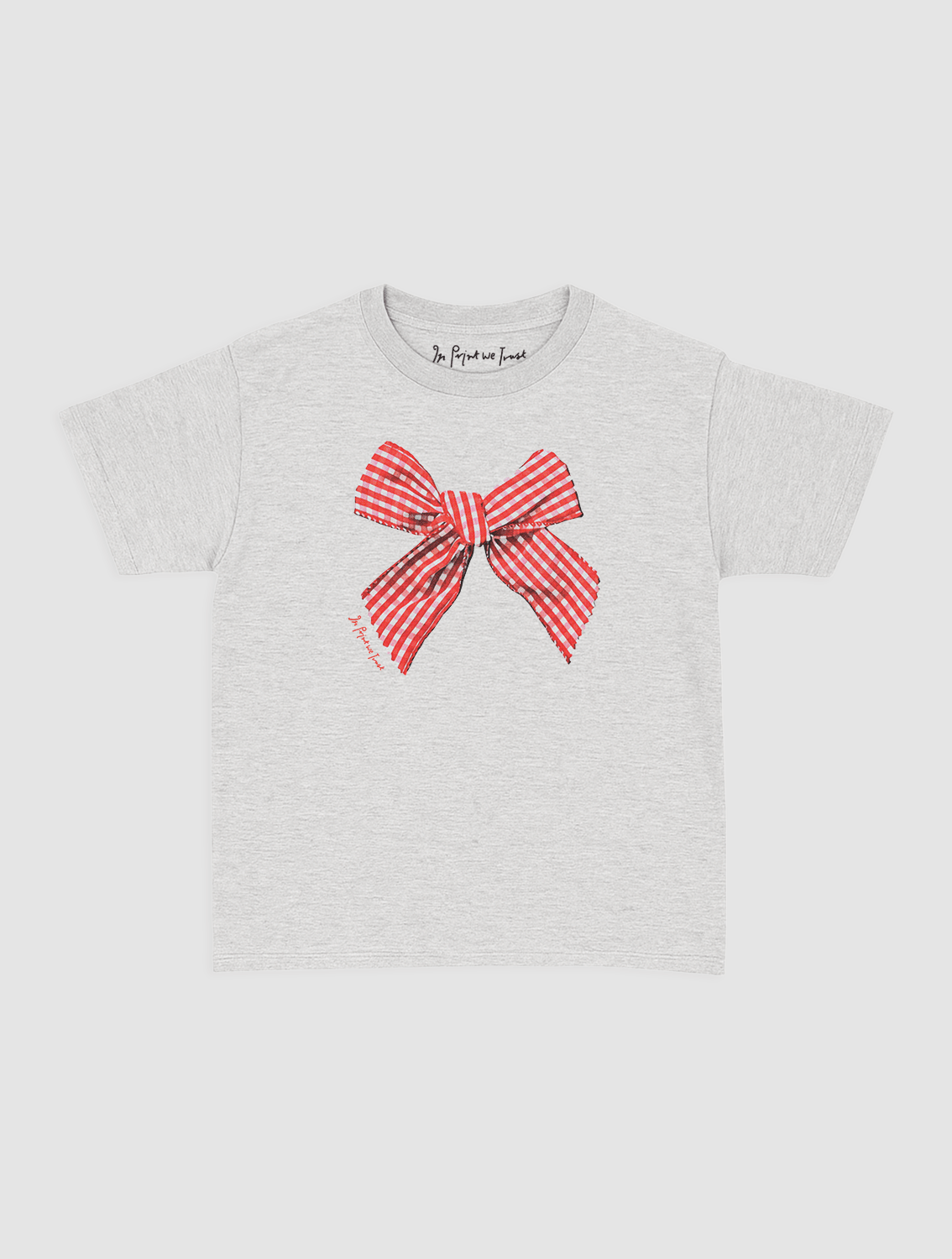 gingham baby tee - In Print We Trust