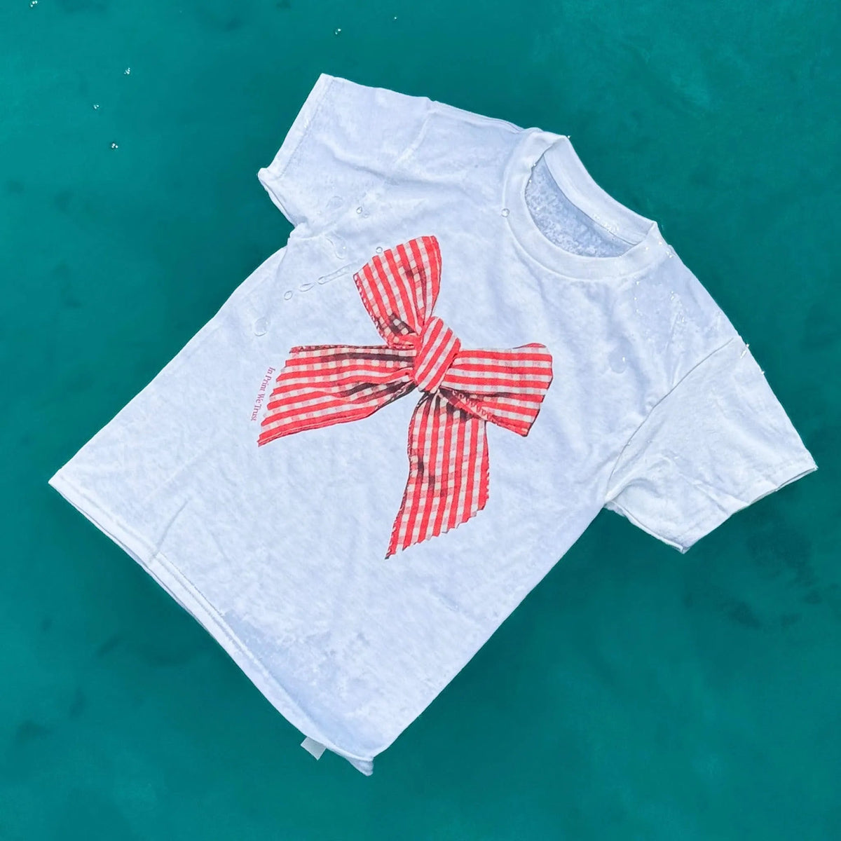 gingham baby tee - In Print We Trust