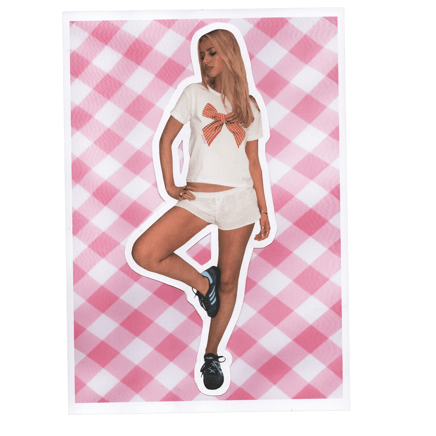 gingham baby tee - In Print We Trust