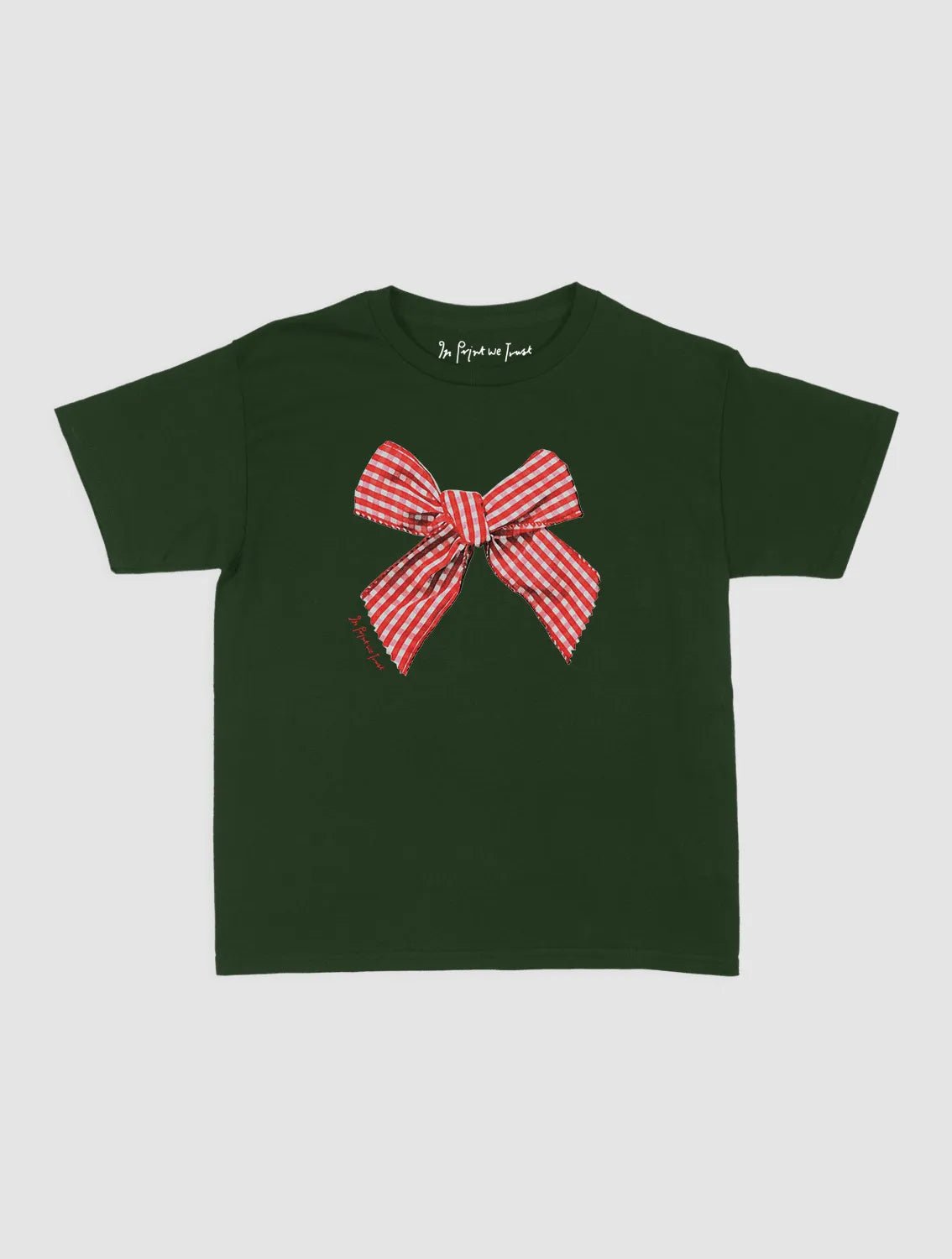 gingham baby tee - In Print We Trust