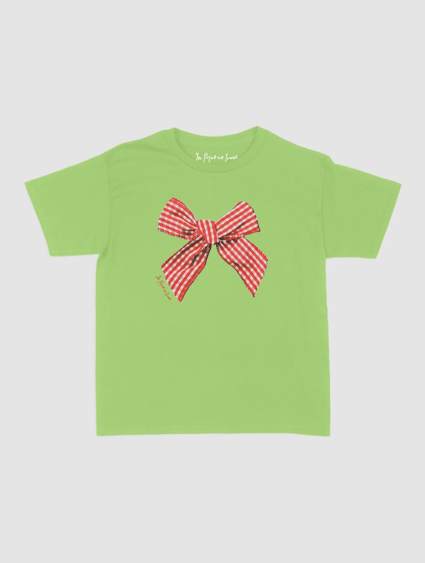 gingham baby tee - In Print We Trust