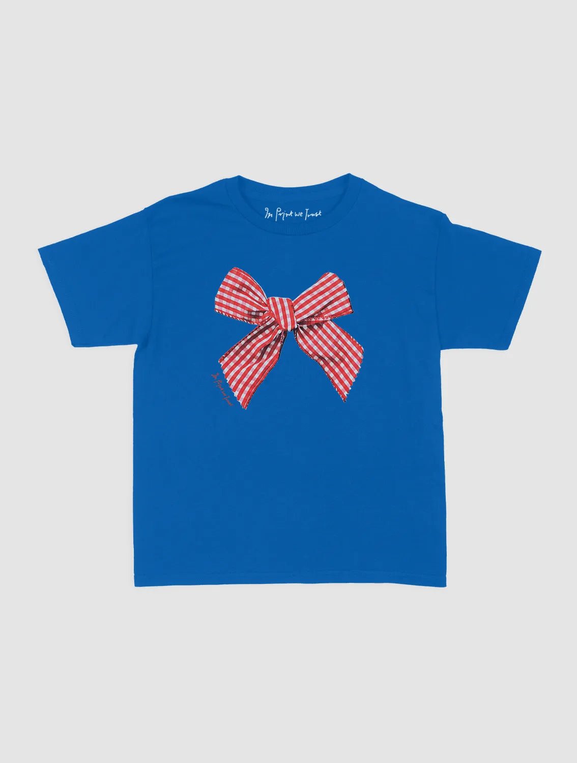 gingham baby tee - In Print We Trust