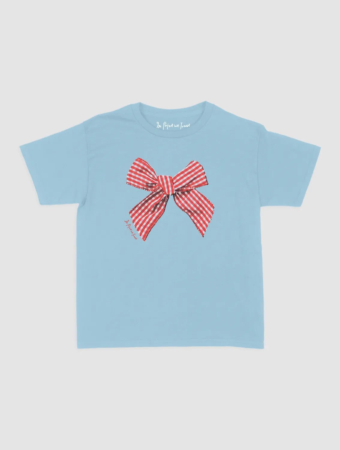 gingham baby tee - In Print We Trust