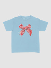 gingham baby tee - In Print We Trust
