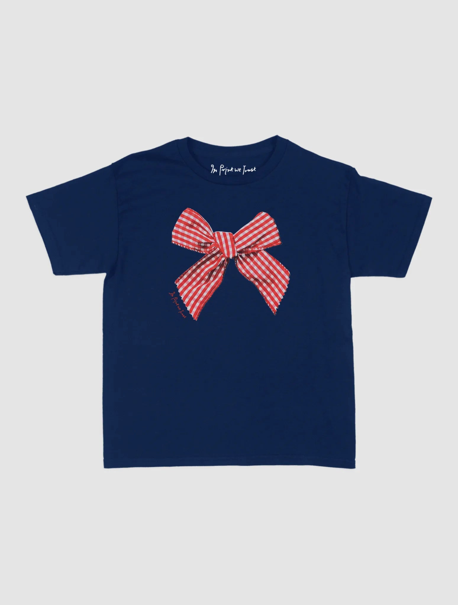 gingham baby tee - In Print We Trust