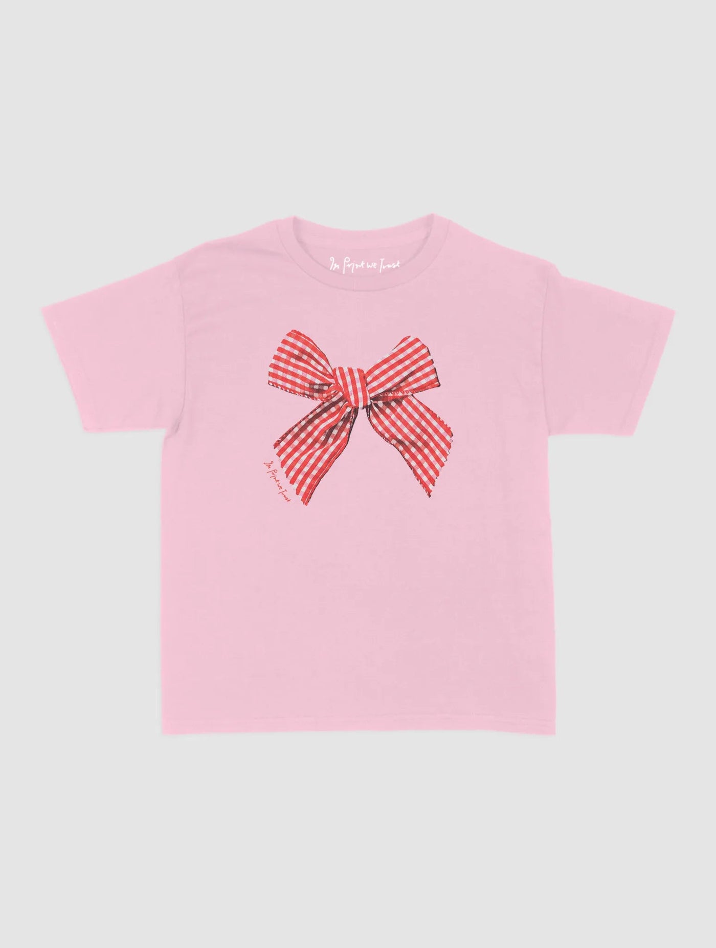 gingham baby tee - In Print We Trust