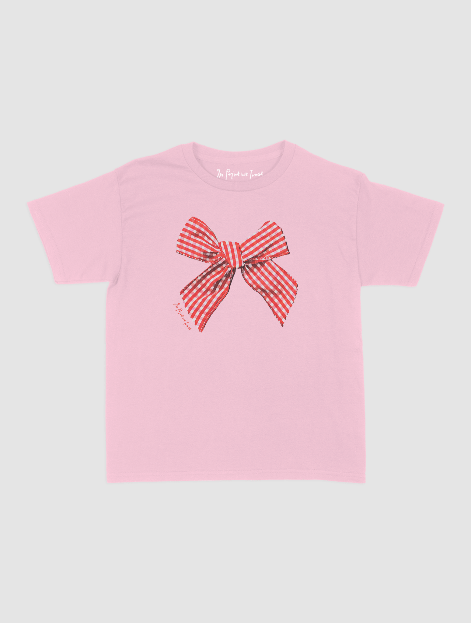 gingham baby tee - In Print We Trust
