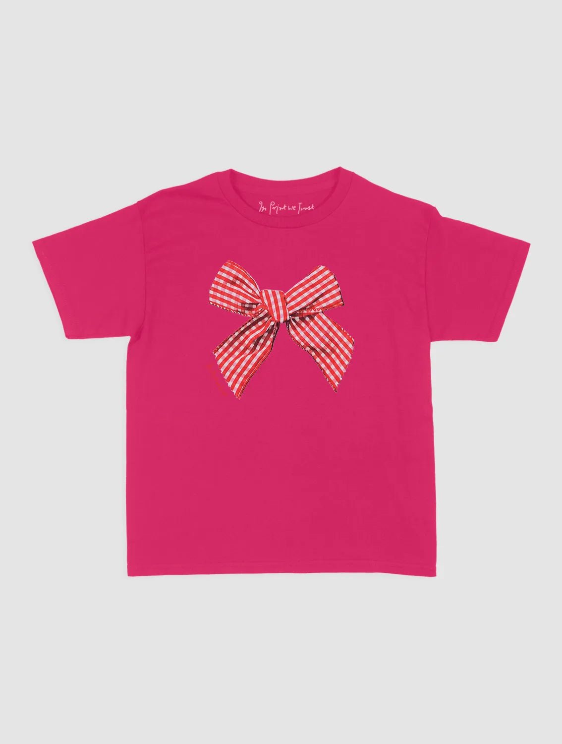 gingham baby tee - In Print We Trust