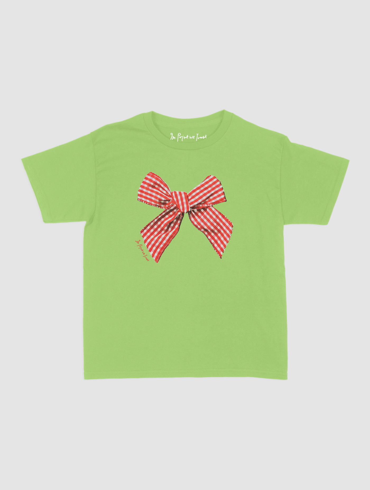 gingham baby tee - In Print We Trust