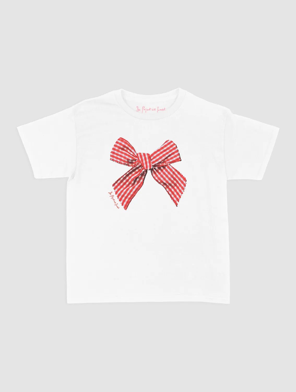 gingham baby tee - In Print We Trust
