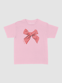 gingham baby tee