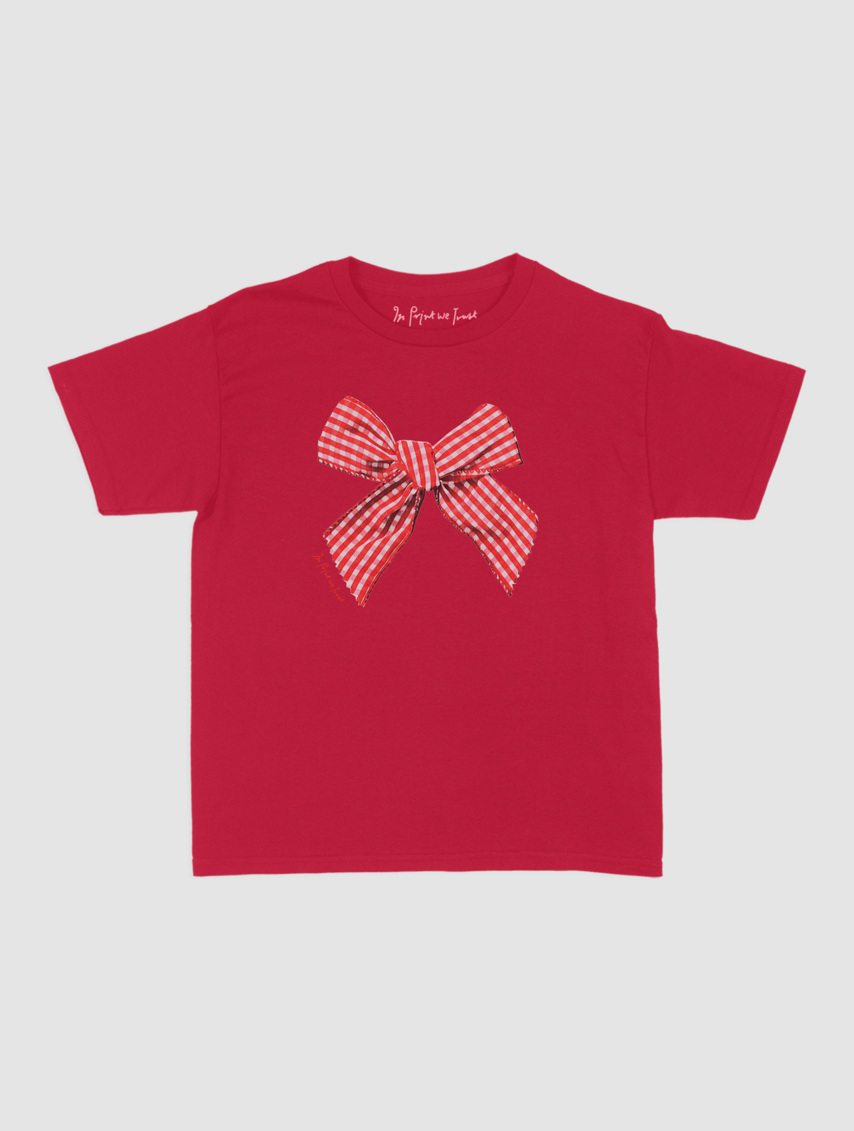 gingham baby tee