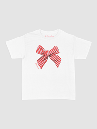 gingham baby tee