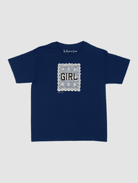 girl crochet baby tee - In Print We Trust
