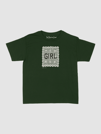 girl crochet baby tee - In Print We Trust