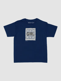 girl crochet baby tee - In Print We Trust