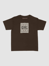 girl crochet baby tee - In Print We Trust