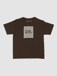 girl crochet baby tee - In Print We Trust