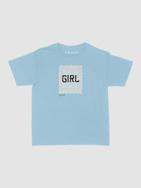 girl crochet baby tee - In Print We Trust