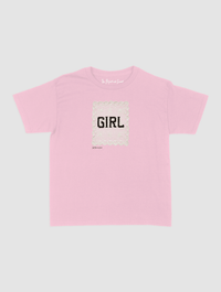 girl crochet baby tee - In Print We Trust