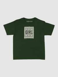 girl crochet baby tee - In Print We Trust