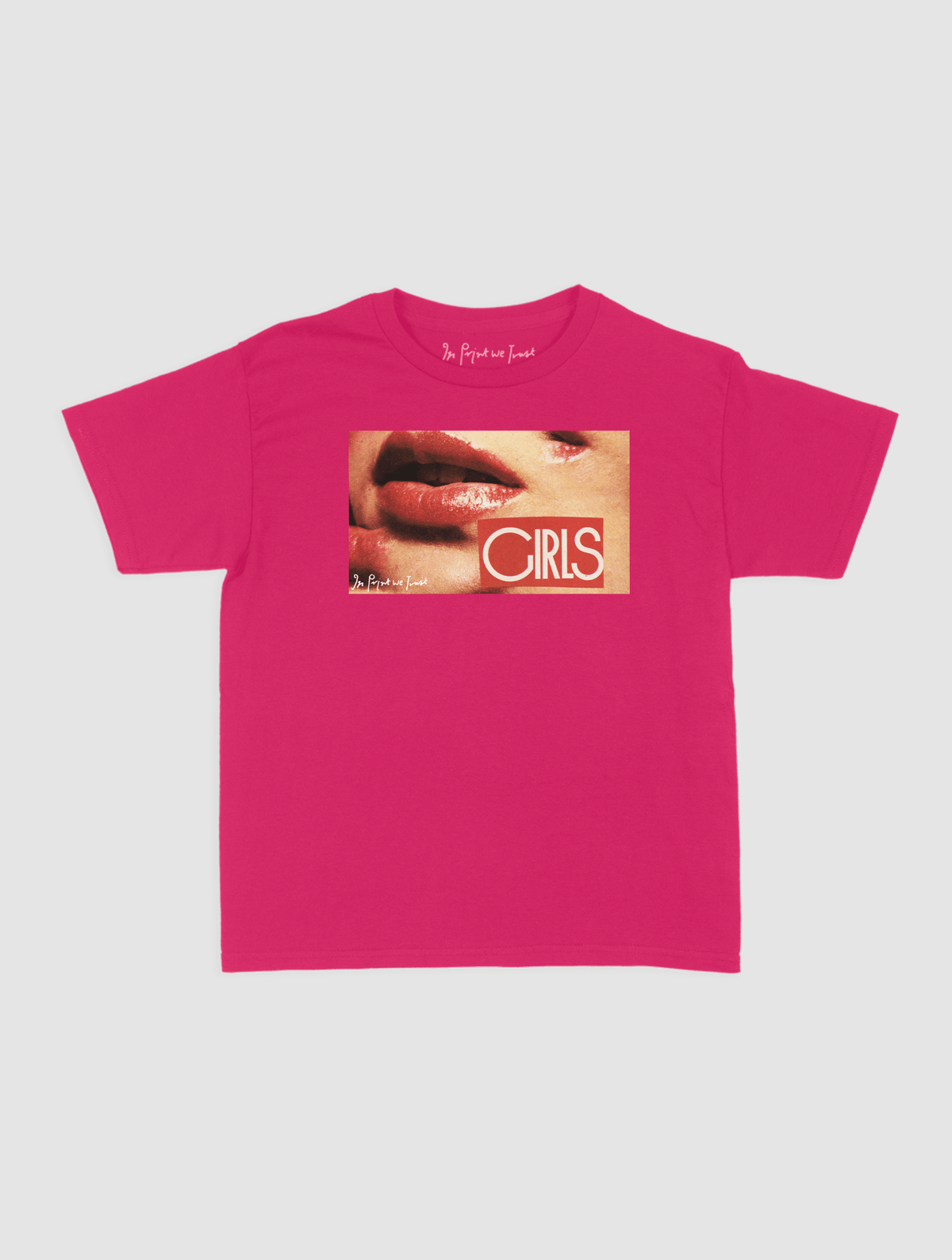 girls baby tee - In Print We Trust