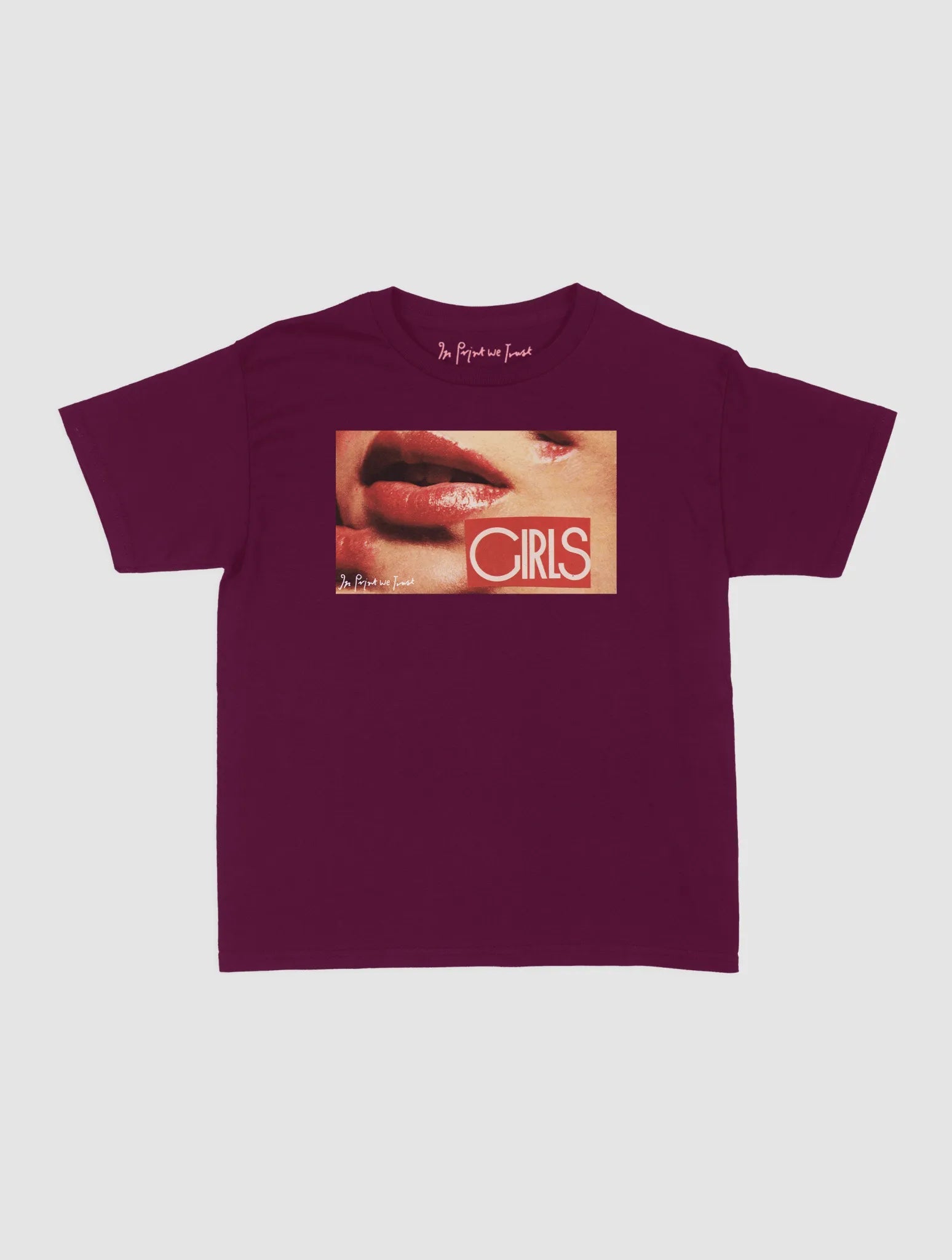 girls baby tee - In Print We Trust