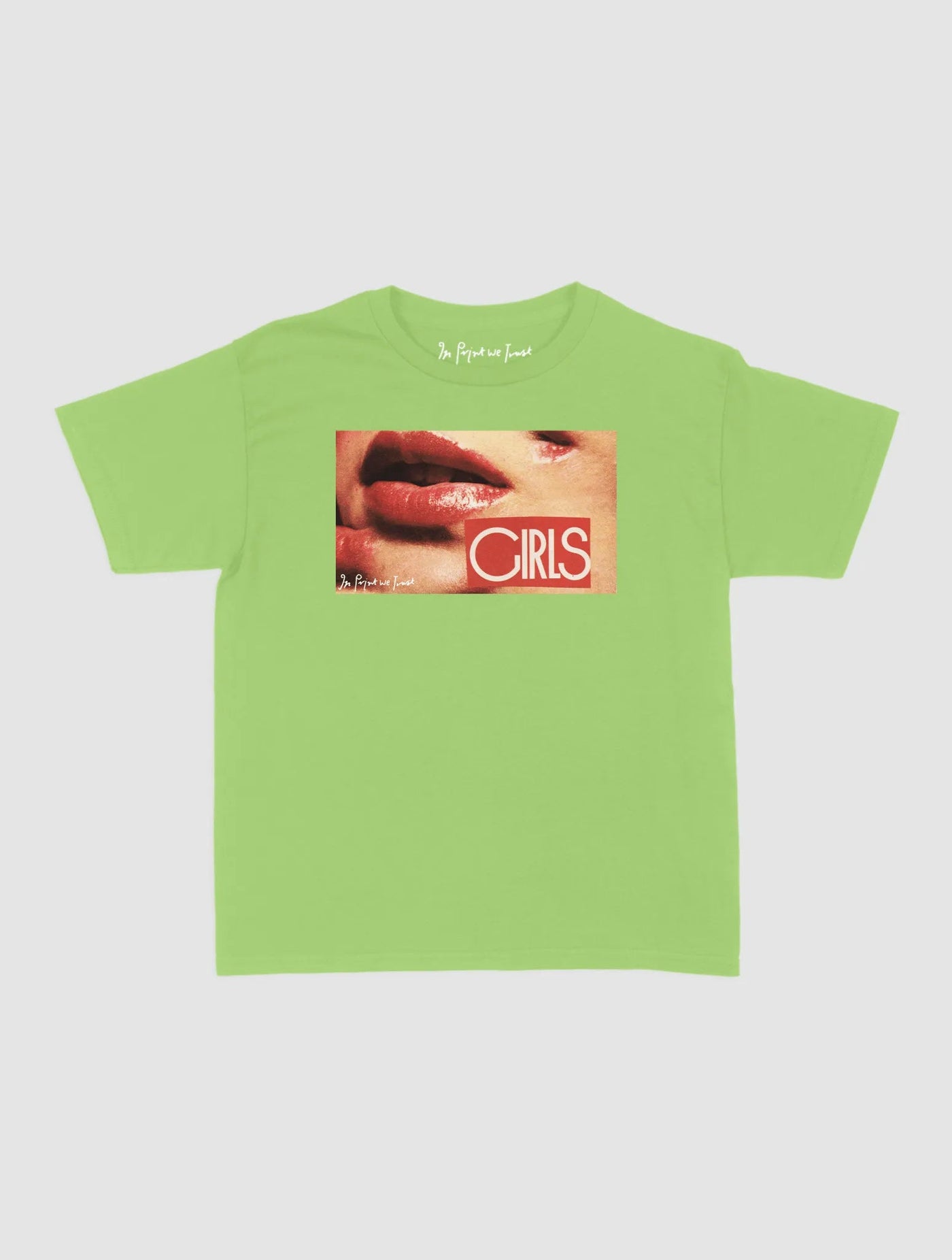 girls baby tee - In Print We Trust