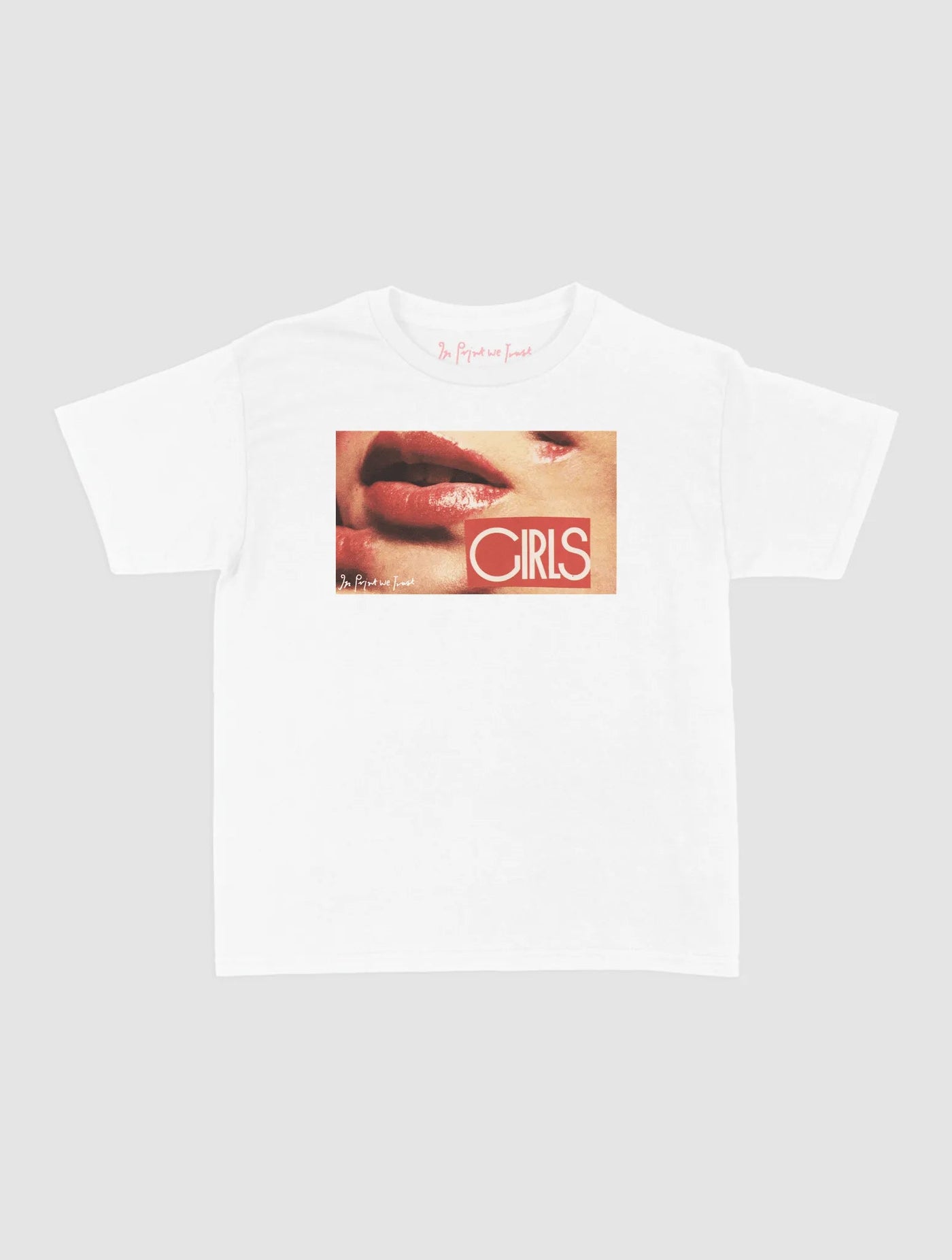 girls baby tee - In Print We Trust