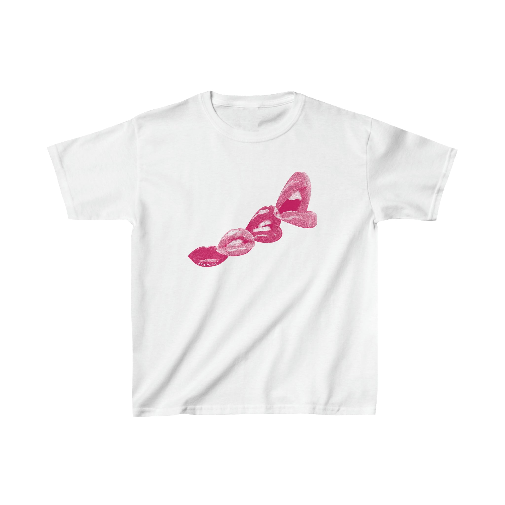 'Give Me A Kiss' baby tee - In Print We Trust