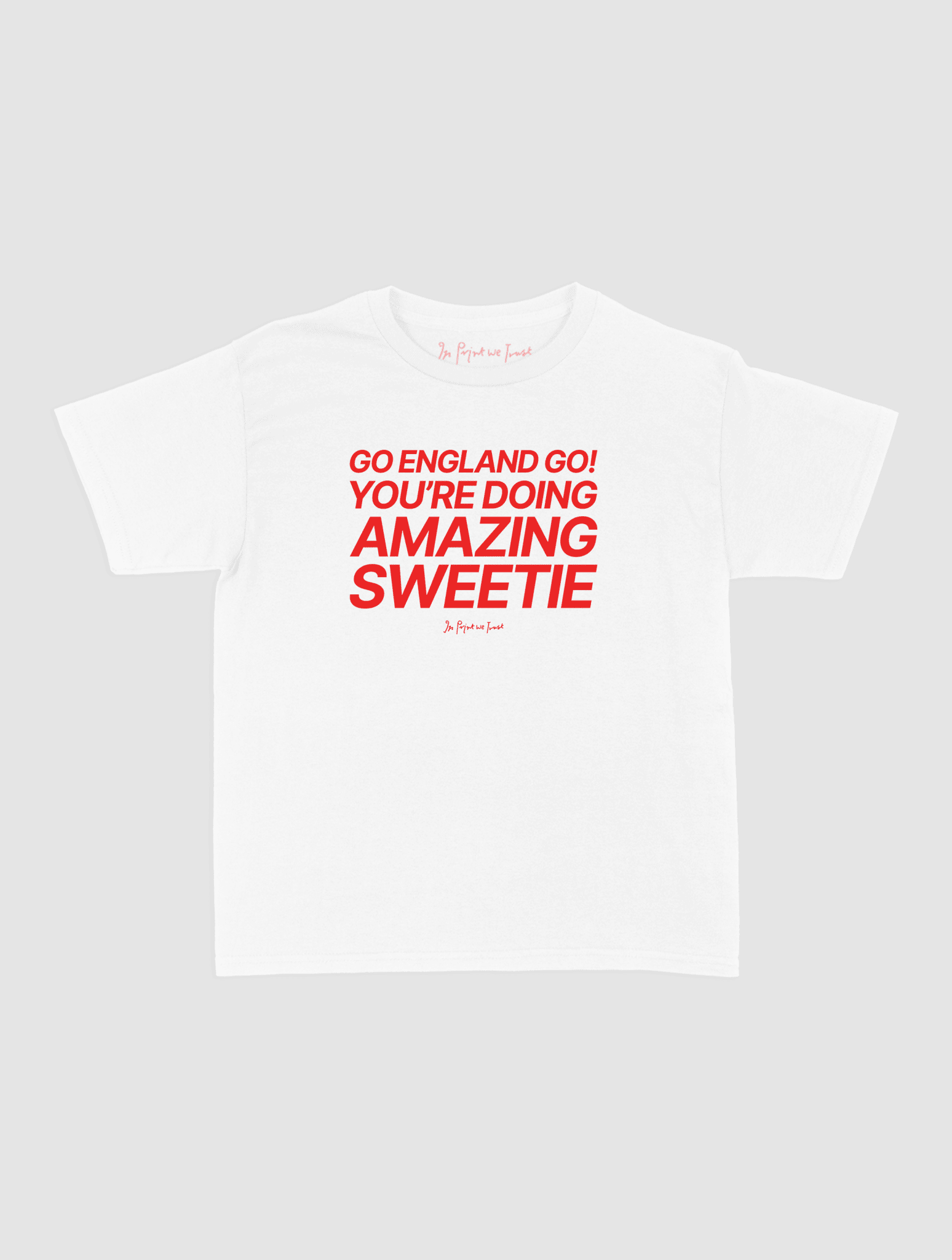 go england go! baby tee - In Print We Trust