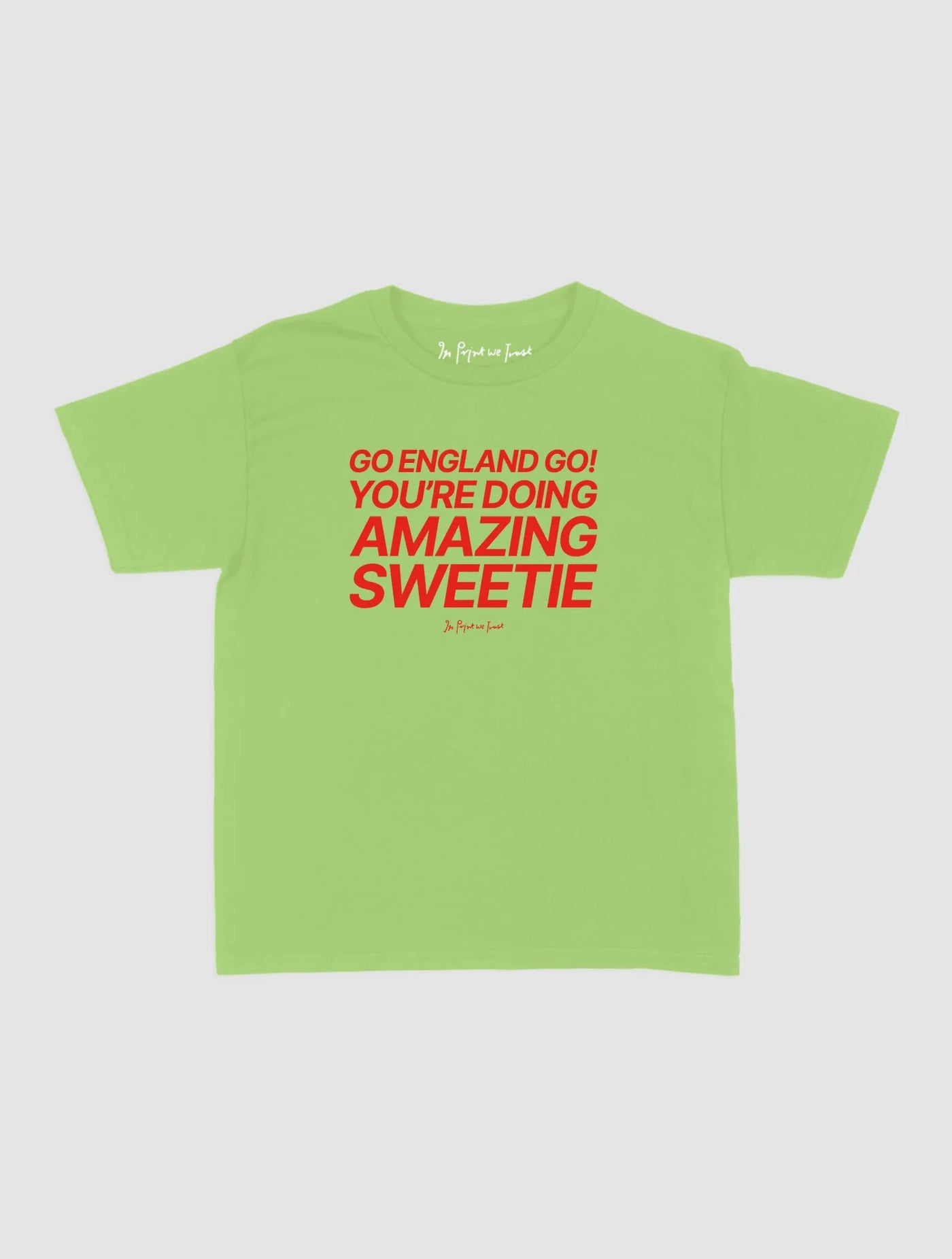 go england go! baby tee - In Print We Trust